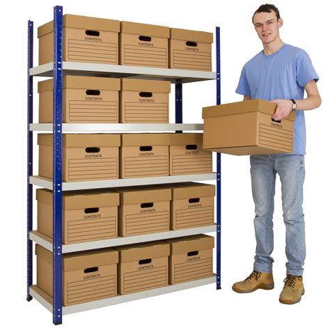 steel shelving boxes